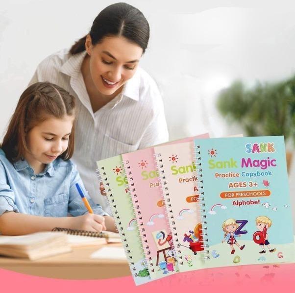 Magic Book Buy 1 set & Get 1 set FREE ( 8 Book + 20 Refill+2 Pen+2 Grip )