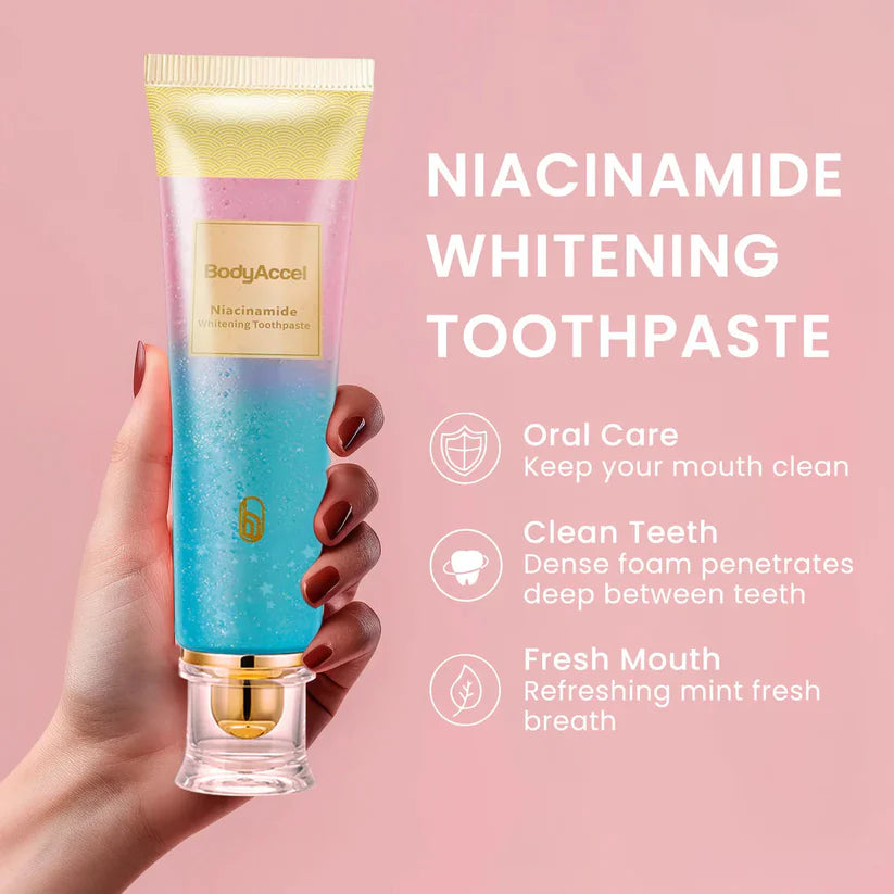 Triple Whitening Niacinamide Whitening Toothpaste (Imported From USA )(Buy 1 Get 3 Free)