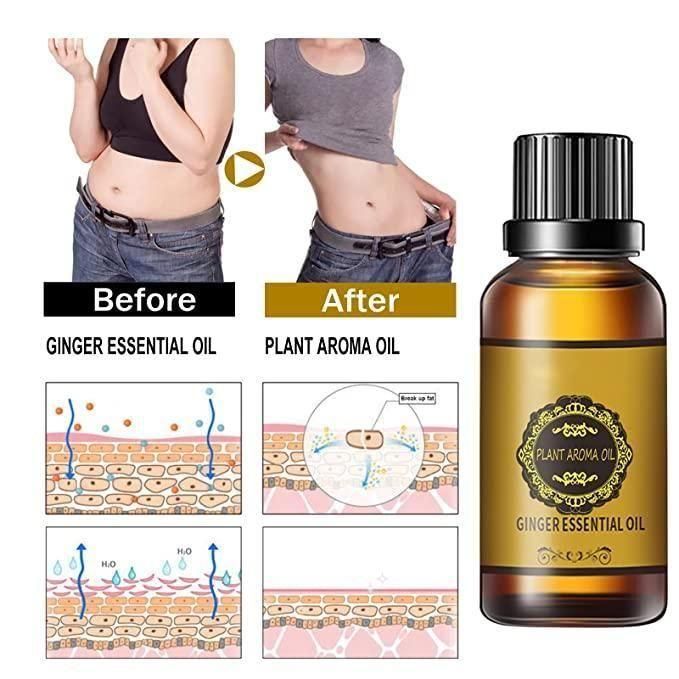 GINGER ESSENTIAL BELLY DRAINAGE OIL FOR MALE AND FEMALE - Doctor's Recommended 👨🏽‍⚕️ (Buy 1 Get 2 Free)